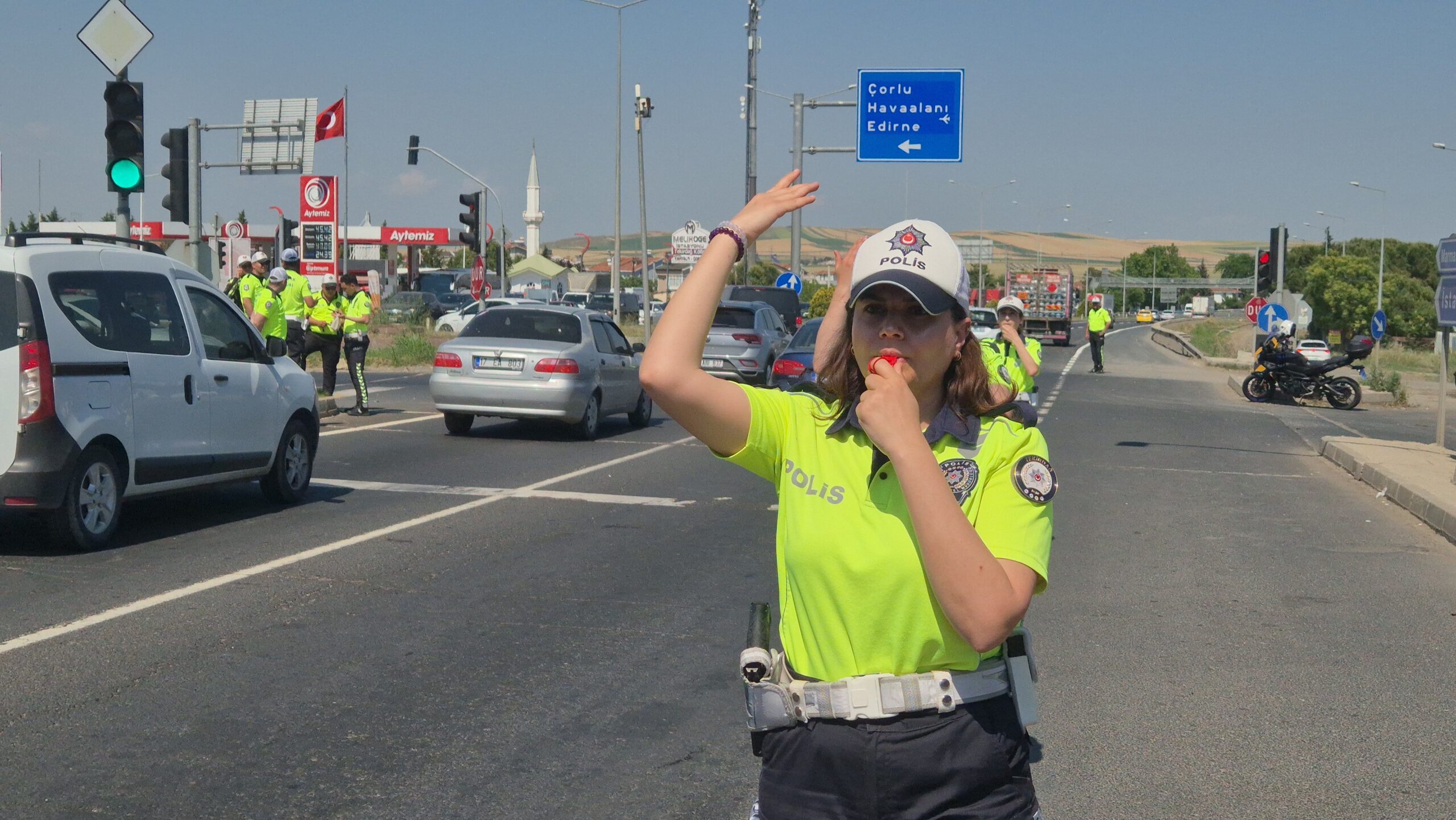 Tekirdağ-İstanbul yolunda adım başı kontrol!