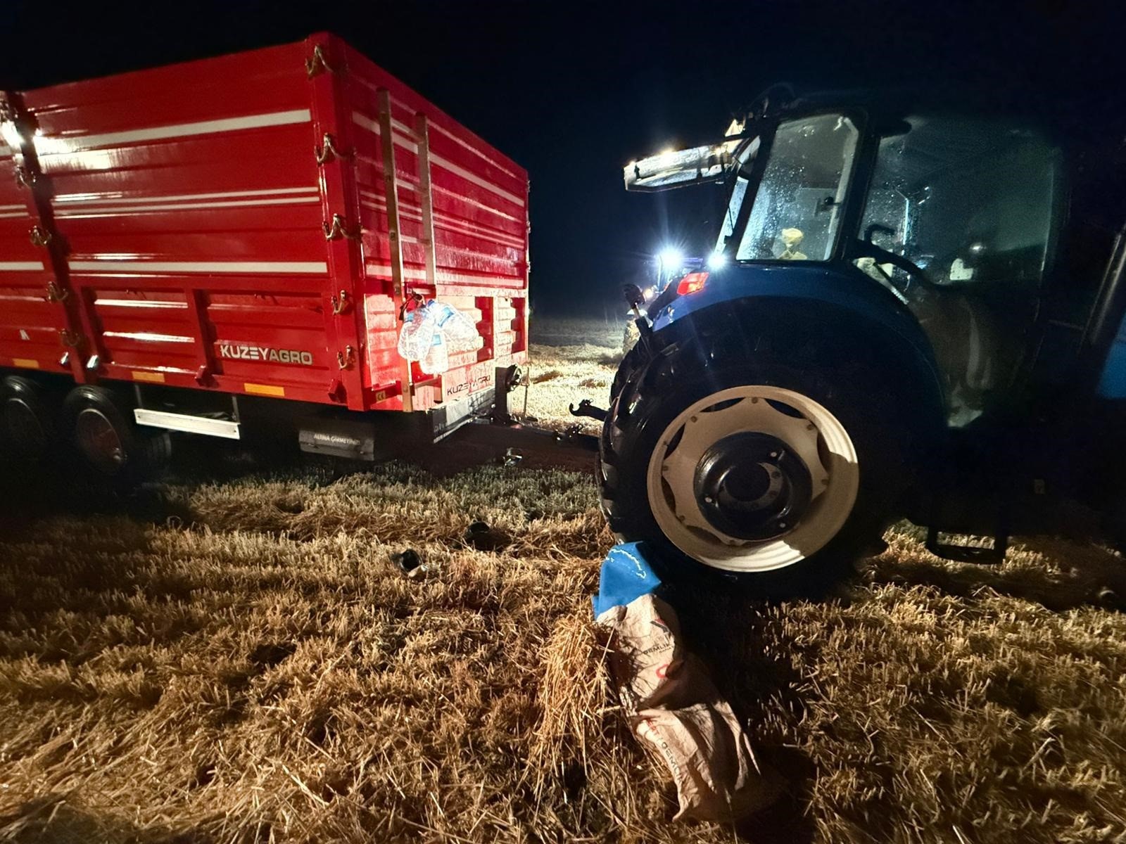 Traktörden düşen sürücü hayatını kaybetti