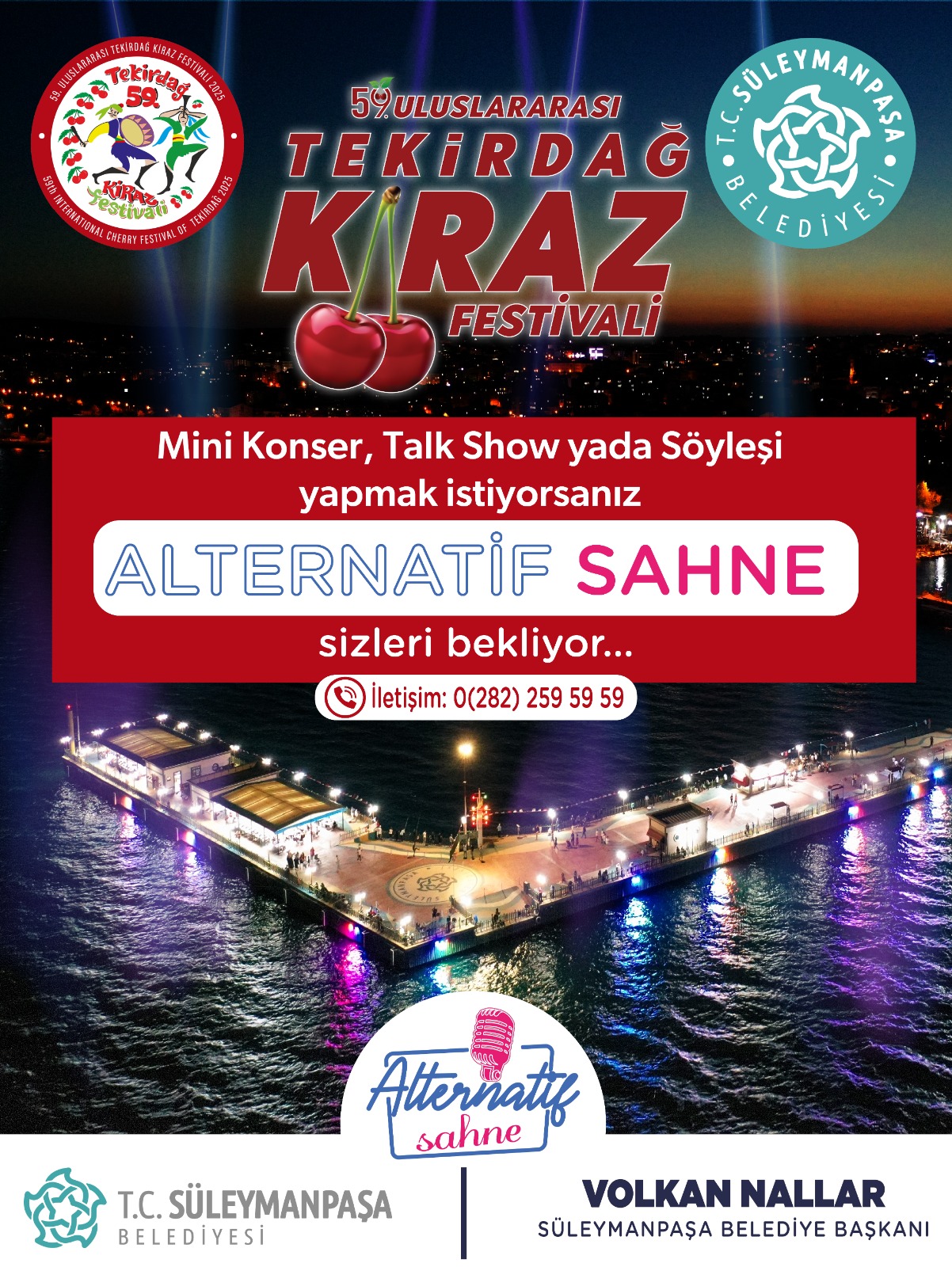 Kiraz Festivali’nde yerel sanatçılara ayrı sahne kurulacak