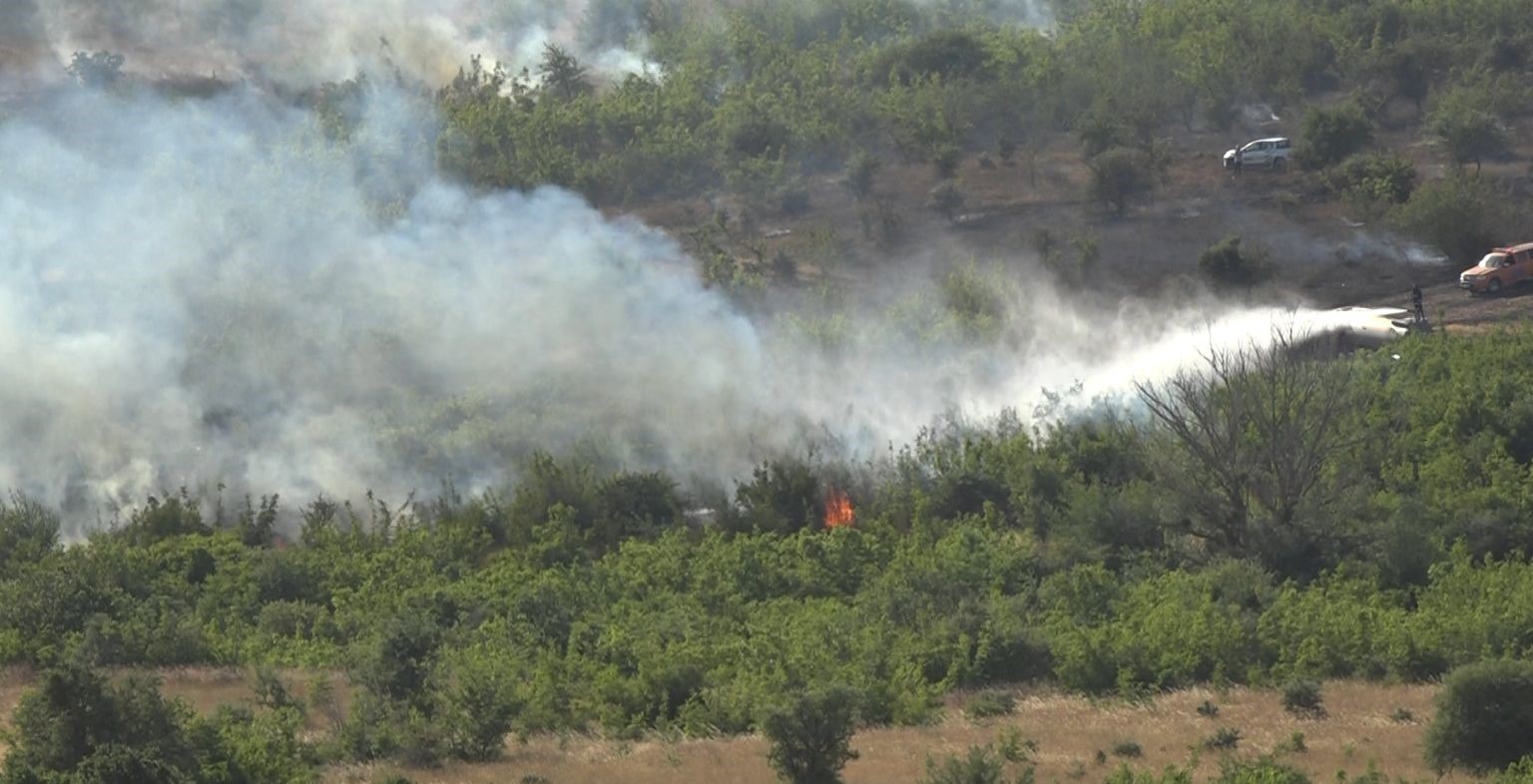 Kırklareli’ndeki yangın ağaçlara sıçradı