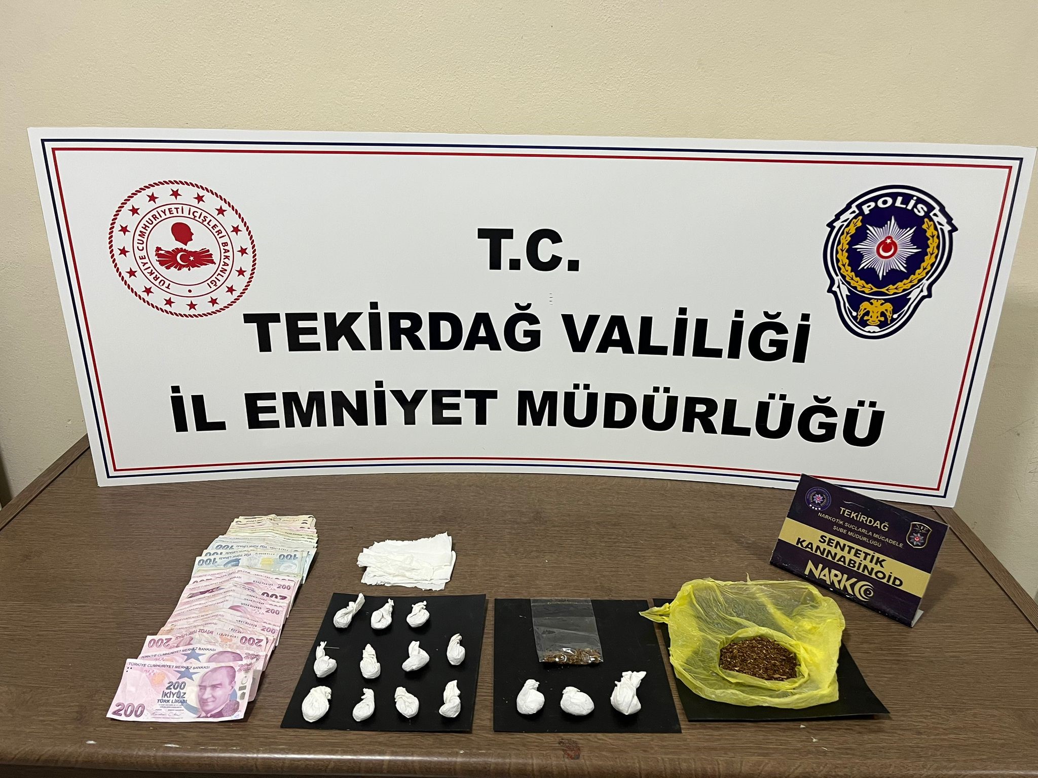 Çorlu’da zehir taciri tutuklandı