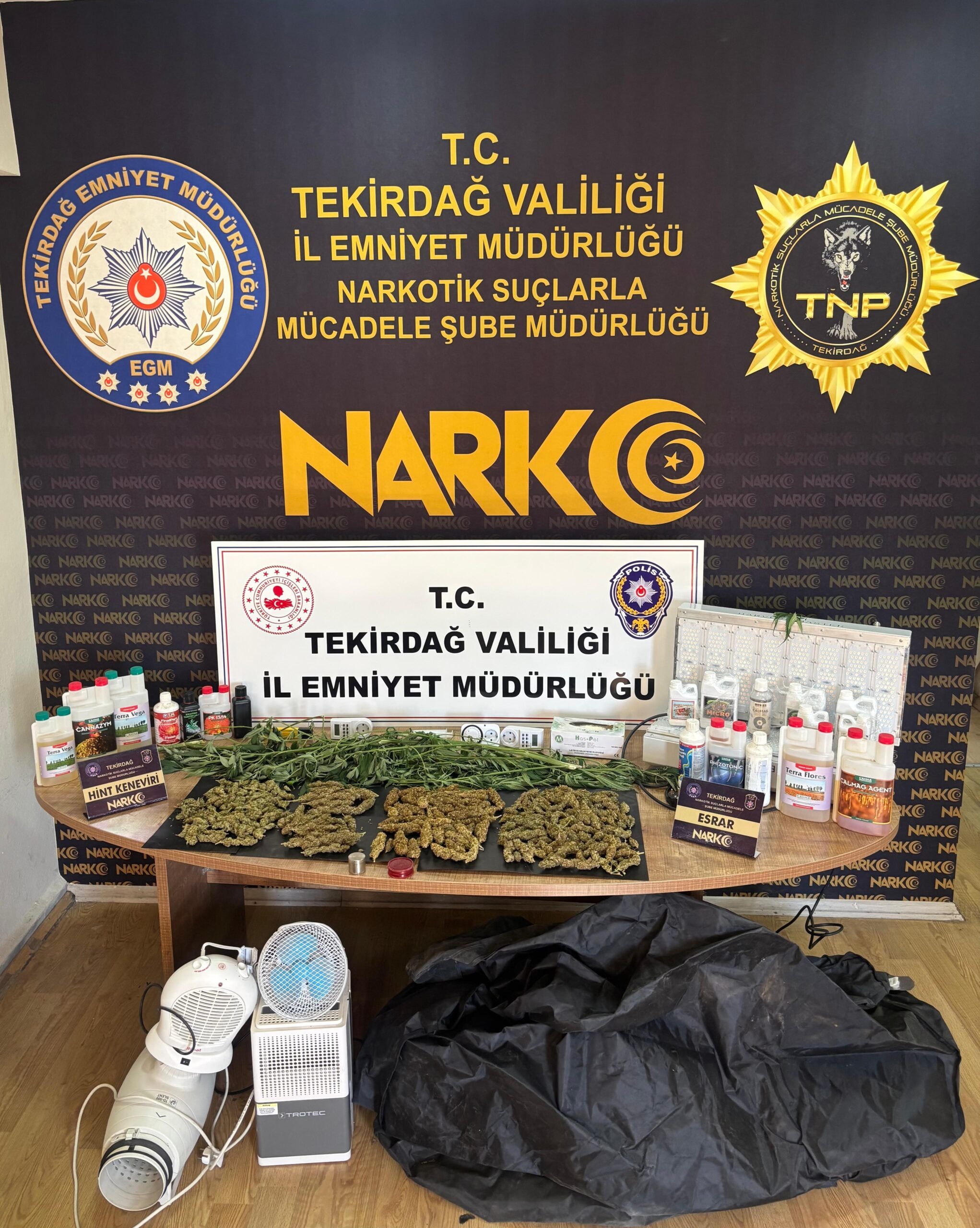 Esrar ve kenevirden 2 gözaltı