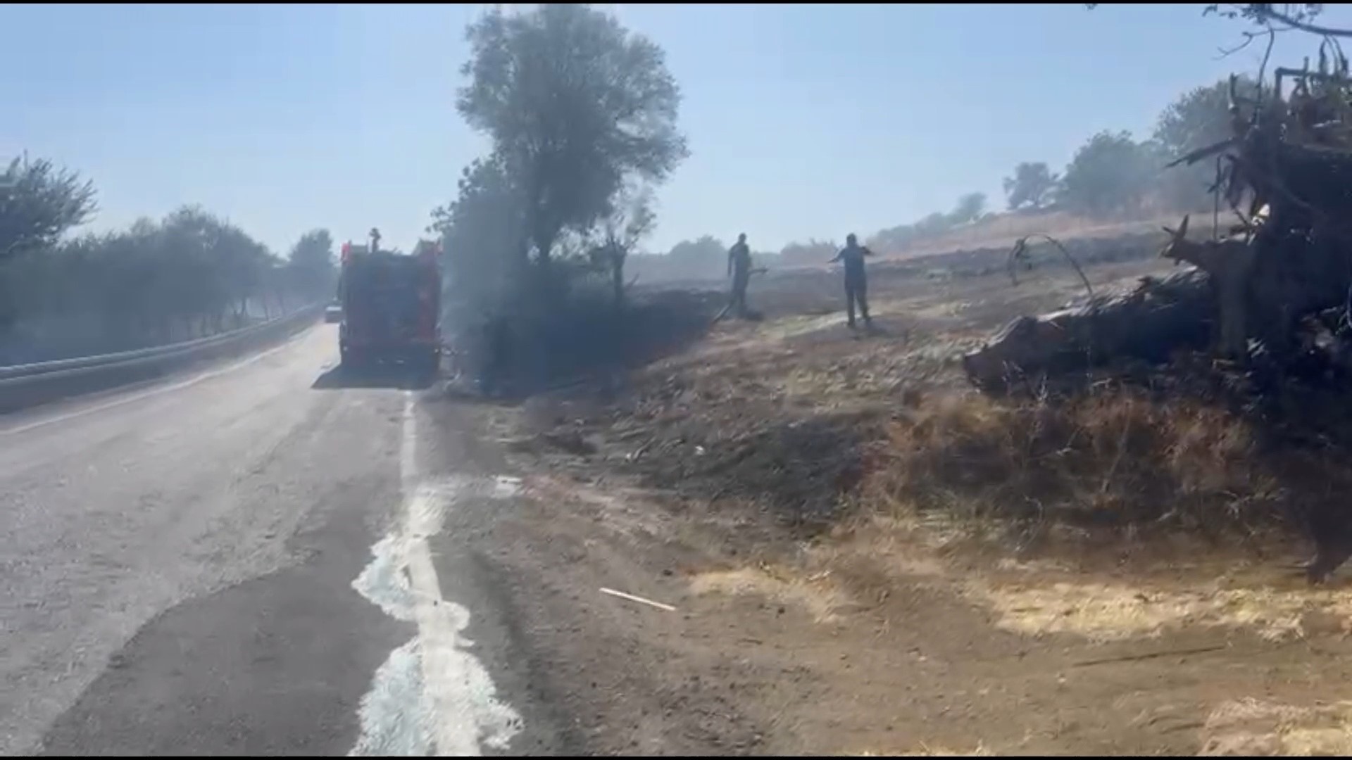 Bıyıkali’de yangın: 10 ev boşaltıldı