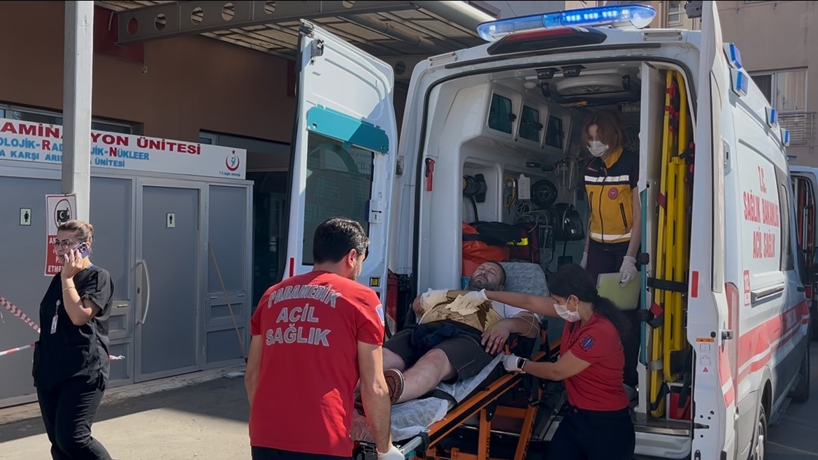 Öfkeli kadın, eşini hastanelik etti