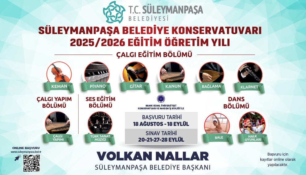 Belediye konservatuarına kayıtlar başladı