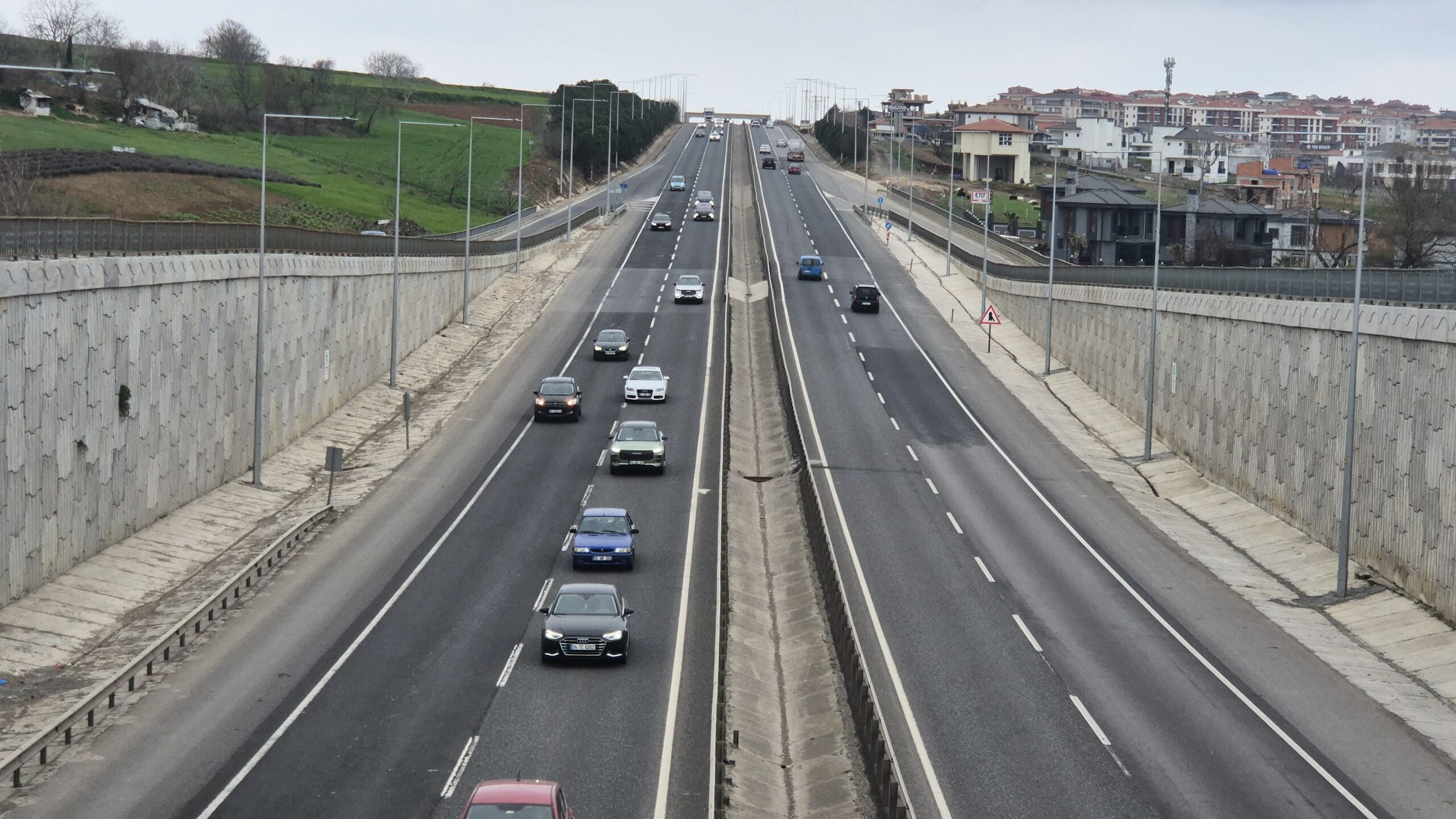 İstanbul-Tekirdağ yolunda bayram trafiği