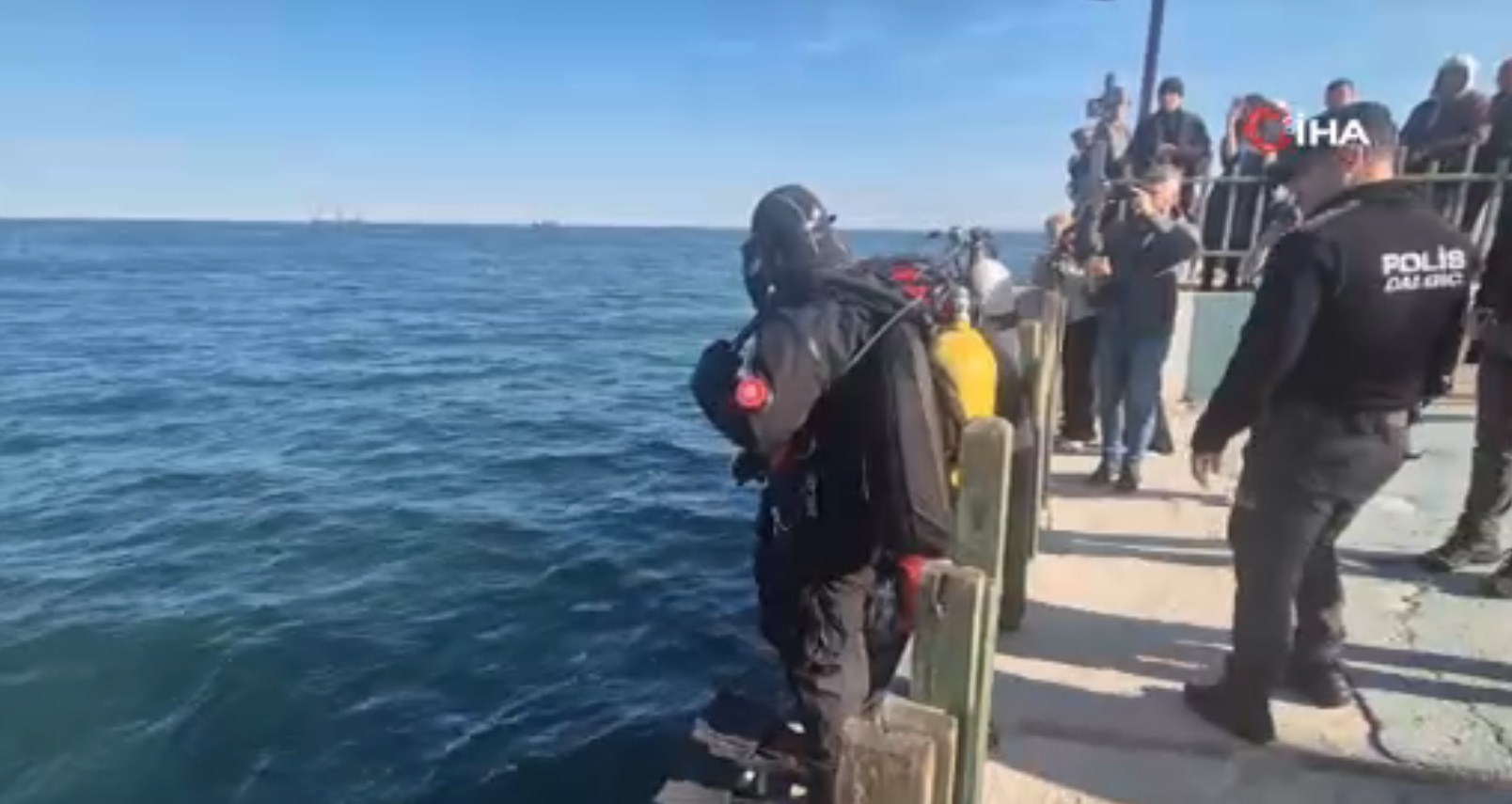 Tekirdağ’da denizde temizlik